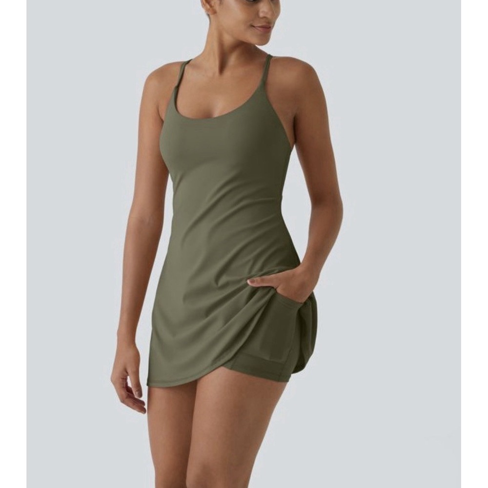 Halara SoftlyZero Plush Backless Active Dress Eas… - image 1